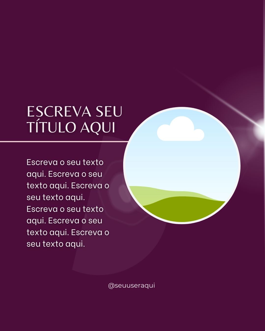 Template de stories