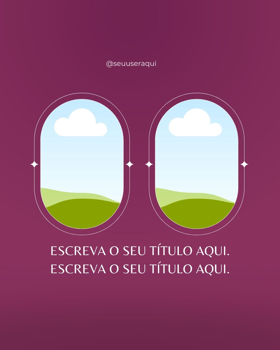 Template moderno para redes sociais